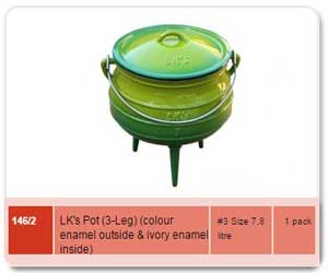 3Leg No3 Green Pot